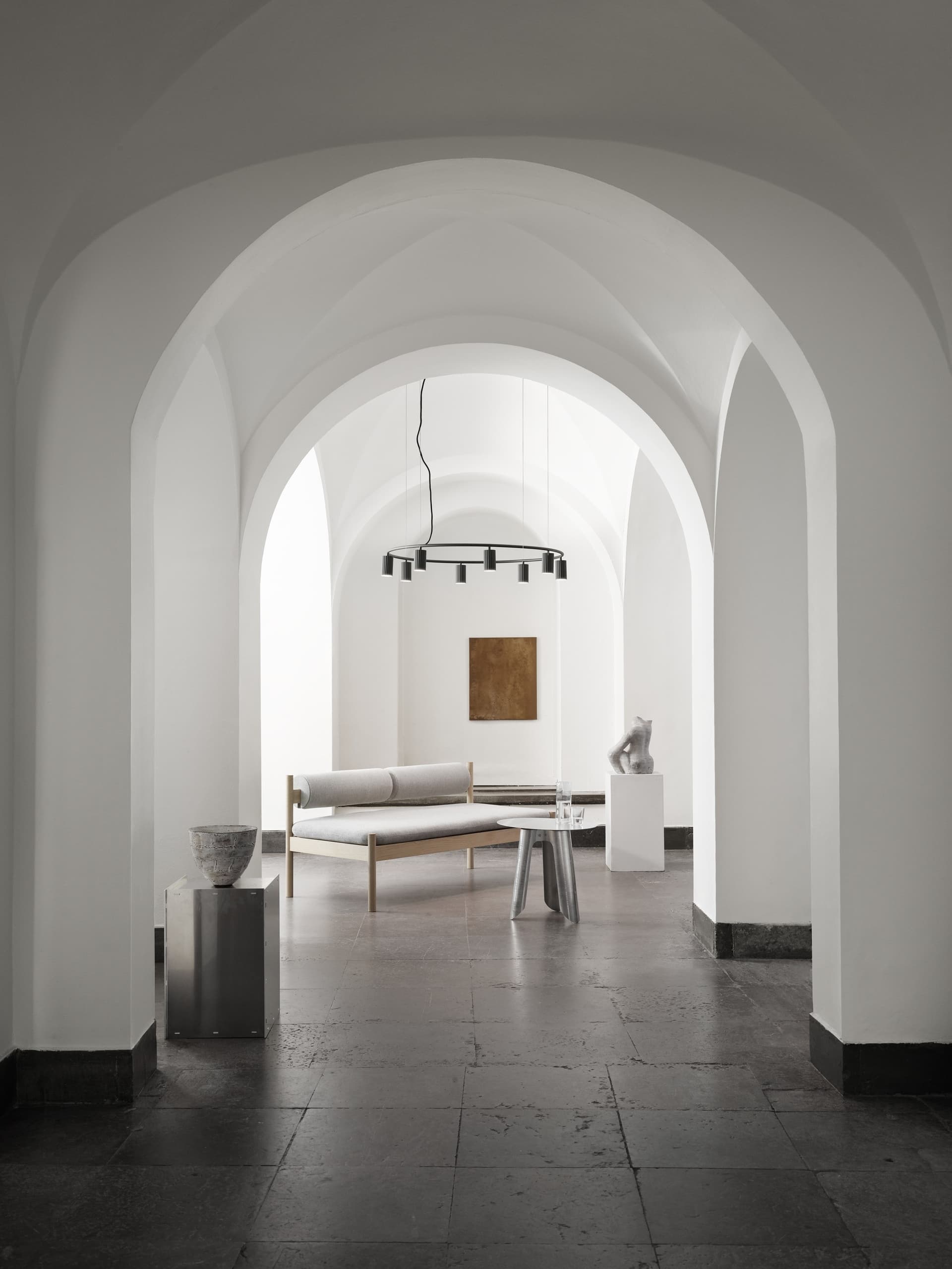 Pendant lamp Donna Circle 100 beige, Pholc - 357473