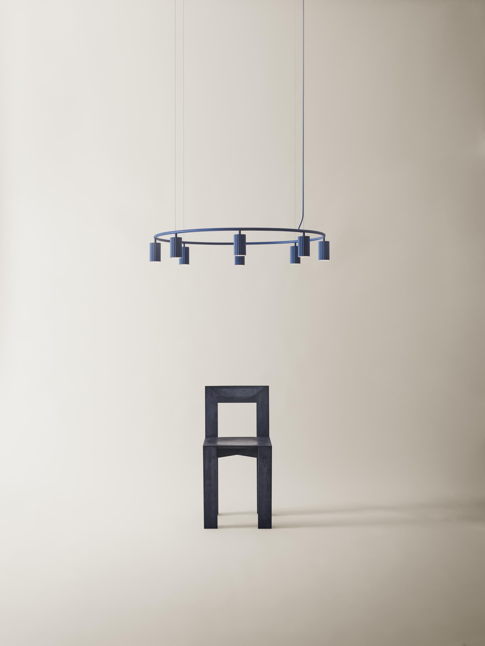 Pendant lamp Donna Circle 100 blue, Pholc - 357458
