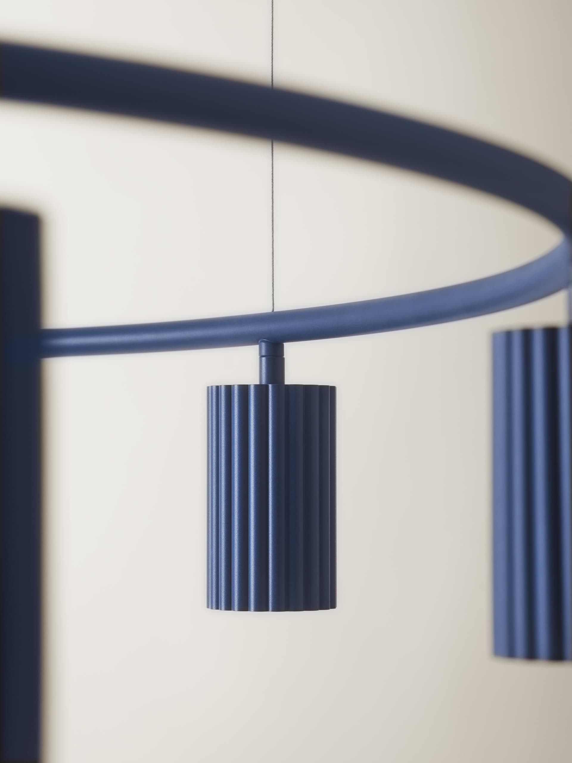 Pendant lamp Donna Circle 100 blue, Pholc - 357460