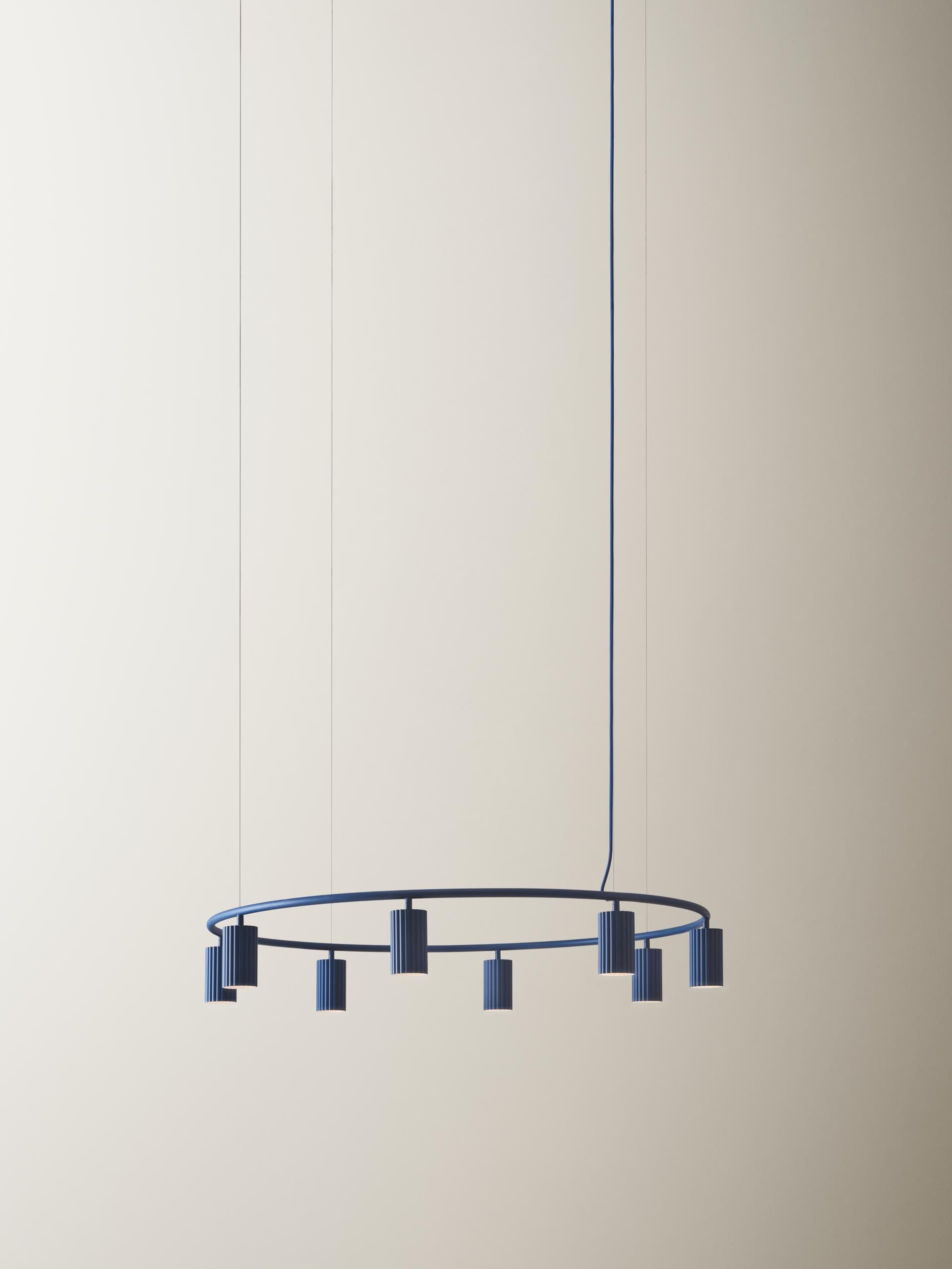 Pendant lamp Donna Circle 100 blue, Pholc - 357459