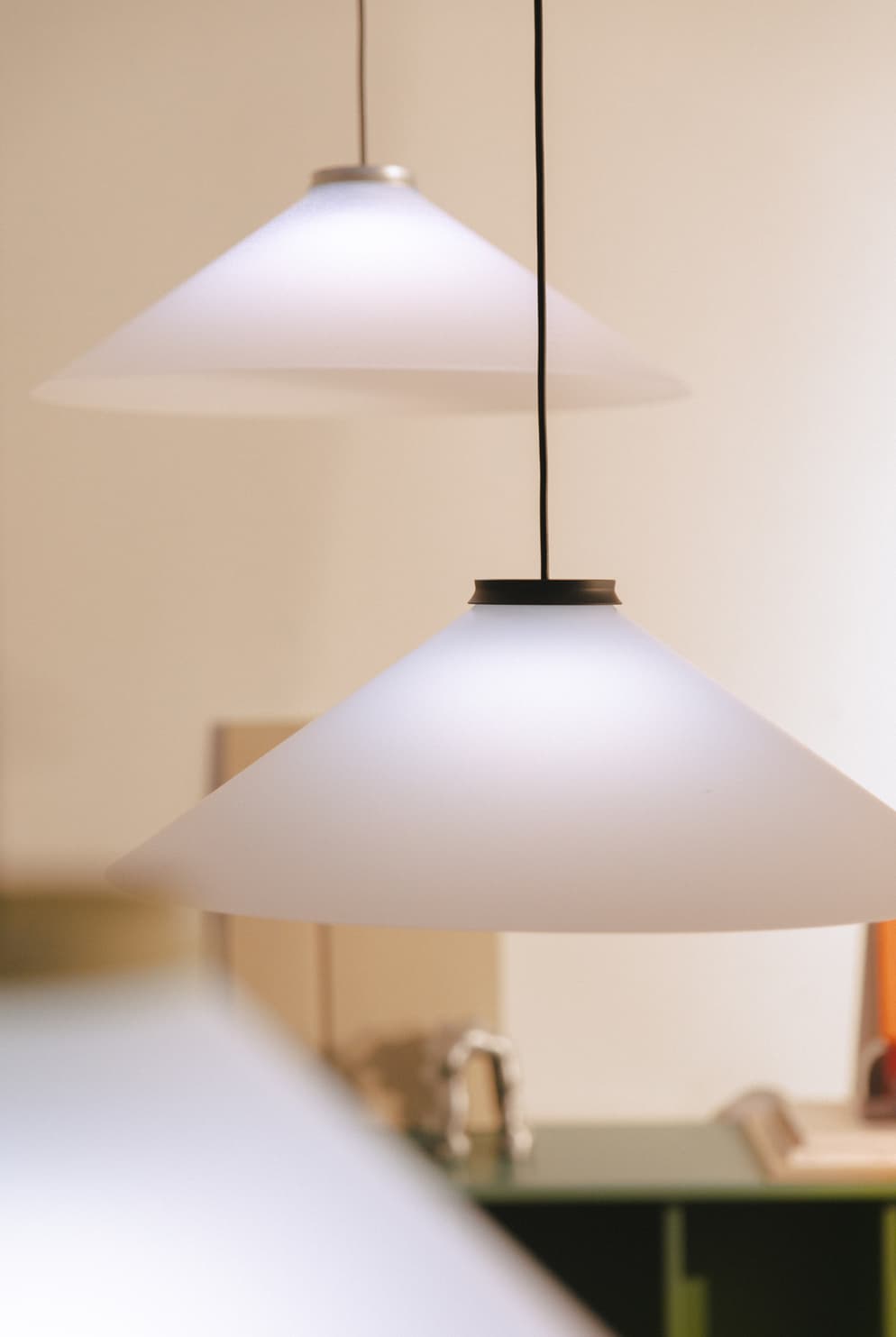 Lampa wisząca ALINE 58 biała, czarna Pholc - 357446