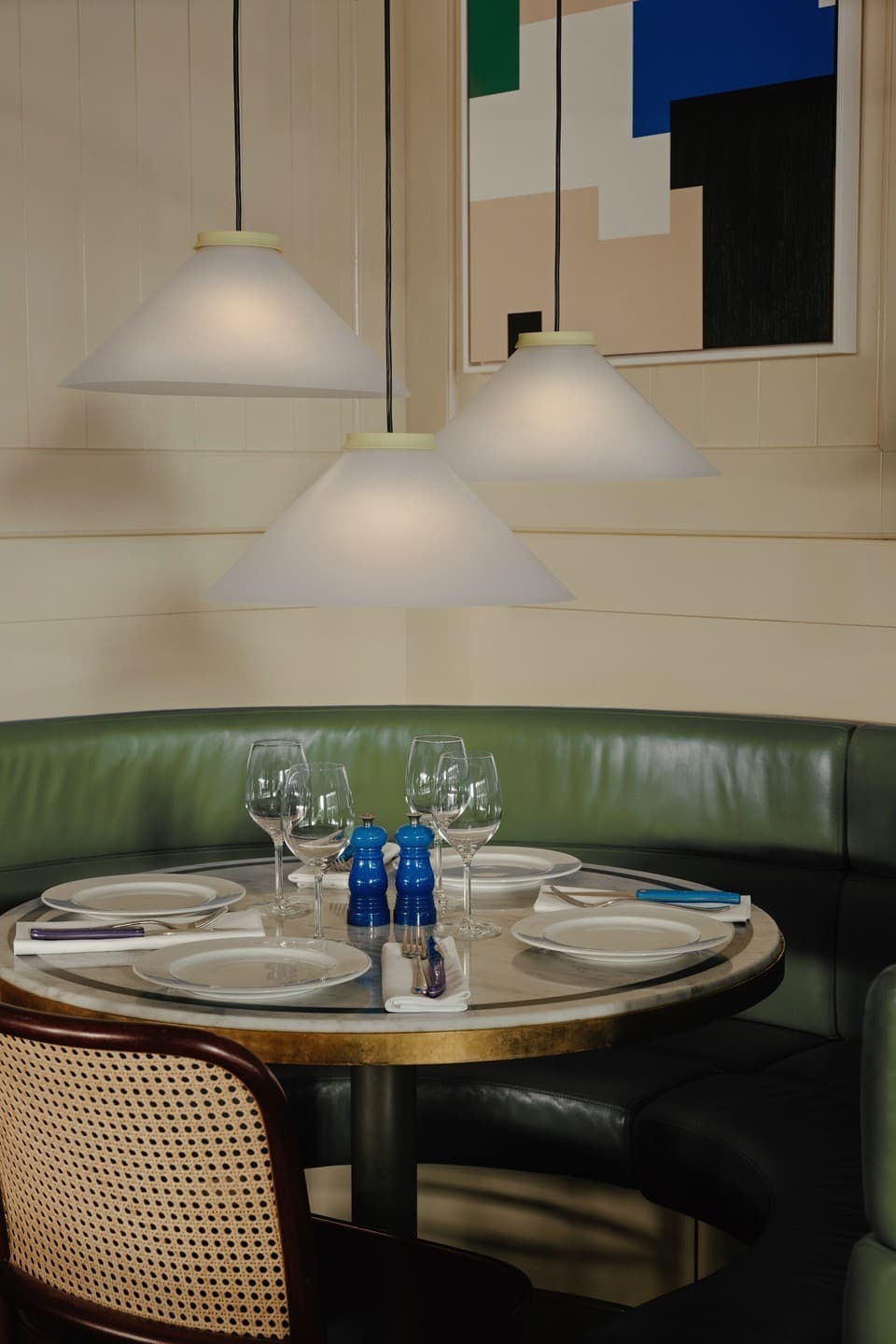 Lampa wisząca ALINE 40 biała, beżowa Pholc - 357436