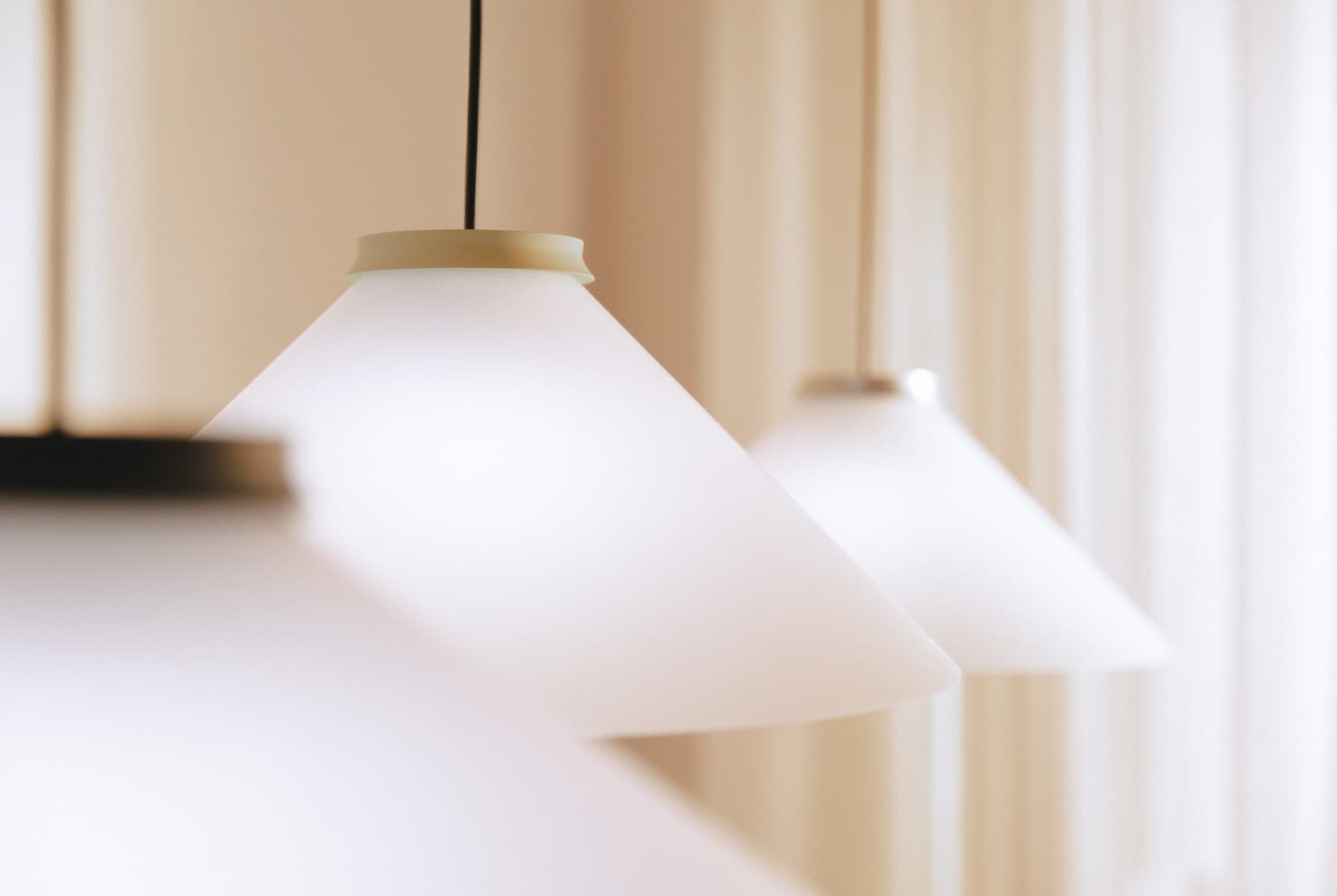 Lampa wisząca ALINE 40 biała, beżowa Pholc - 357435