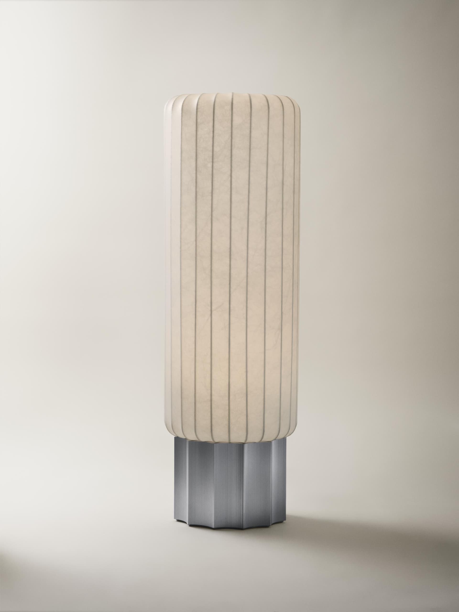 One Meter floor lamp white, silver Pholc - 357409