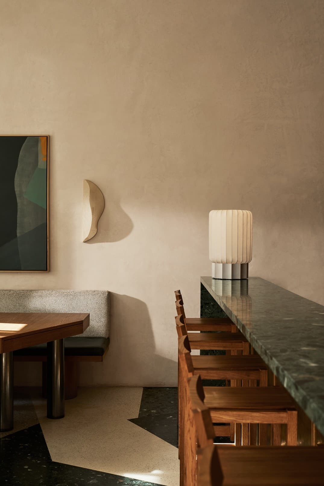 HALF METER floor lamp white, silver Pholc - 357394