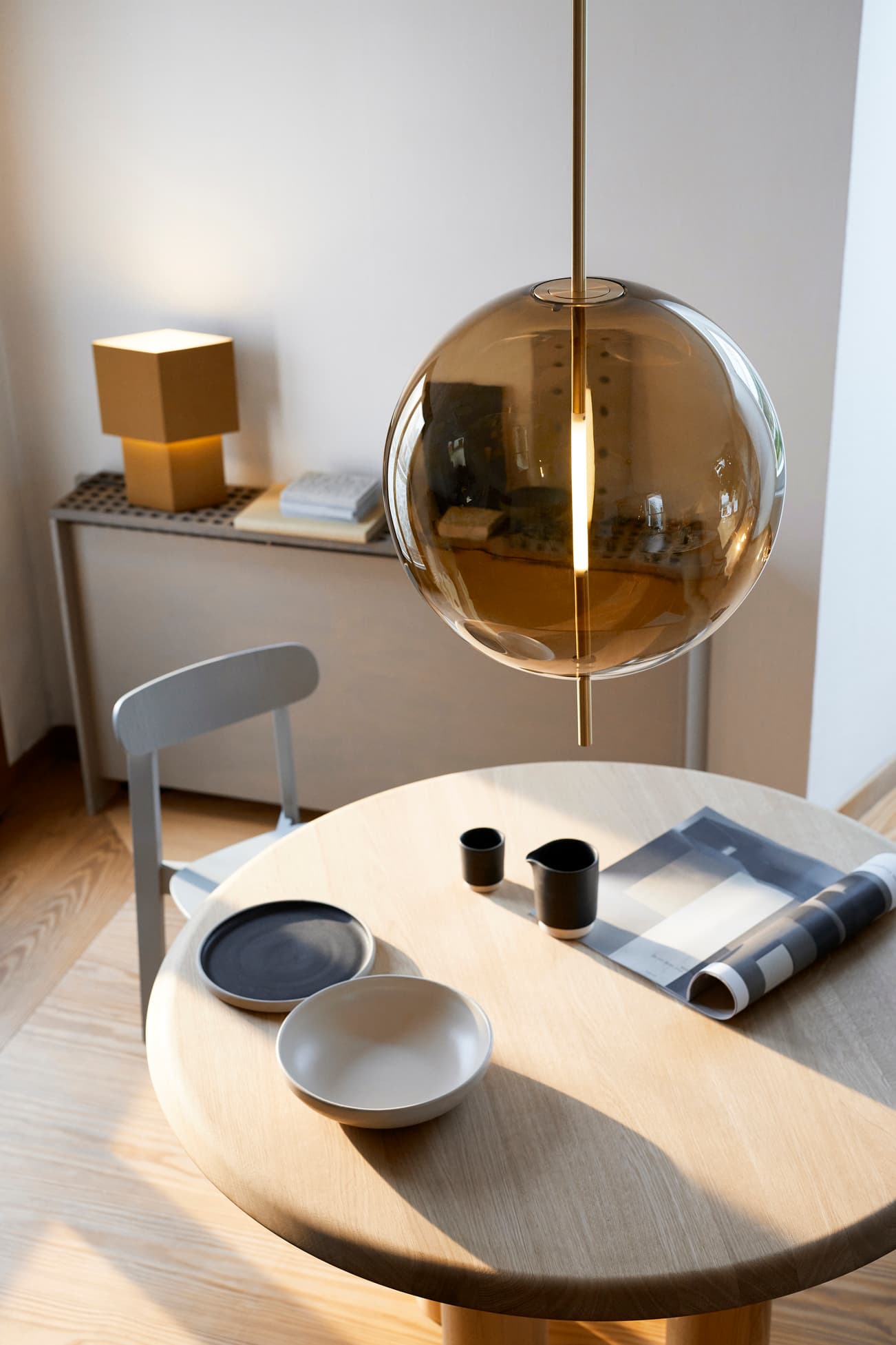 Pendant lamp Kandinsky 45 gold, brown Pholc - 357365