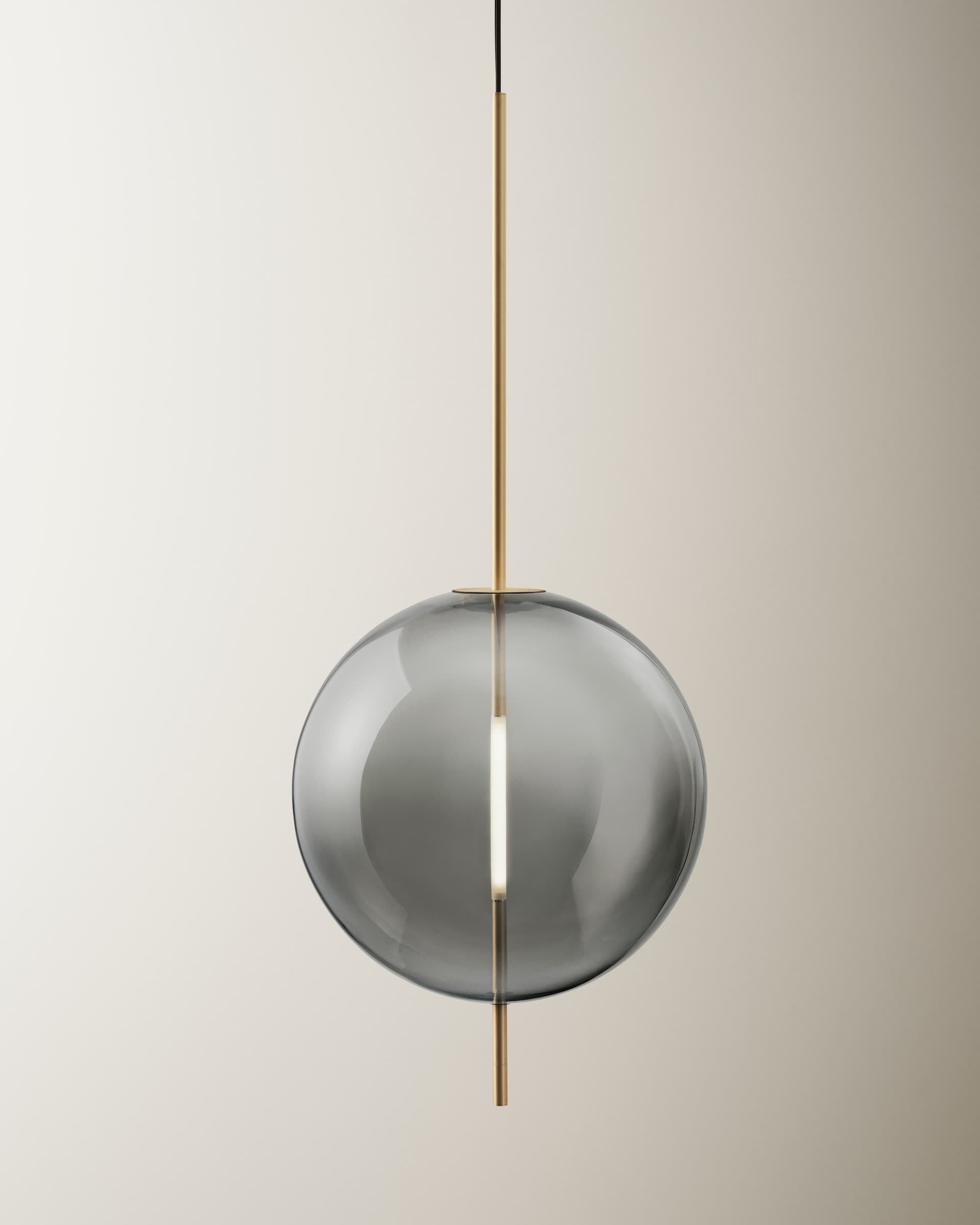 Pendant lamp Kandinsky 45 grey, gold Pholc - 357353