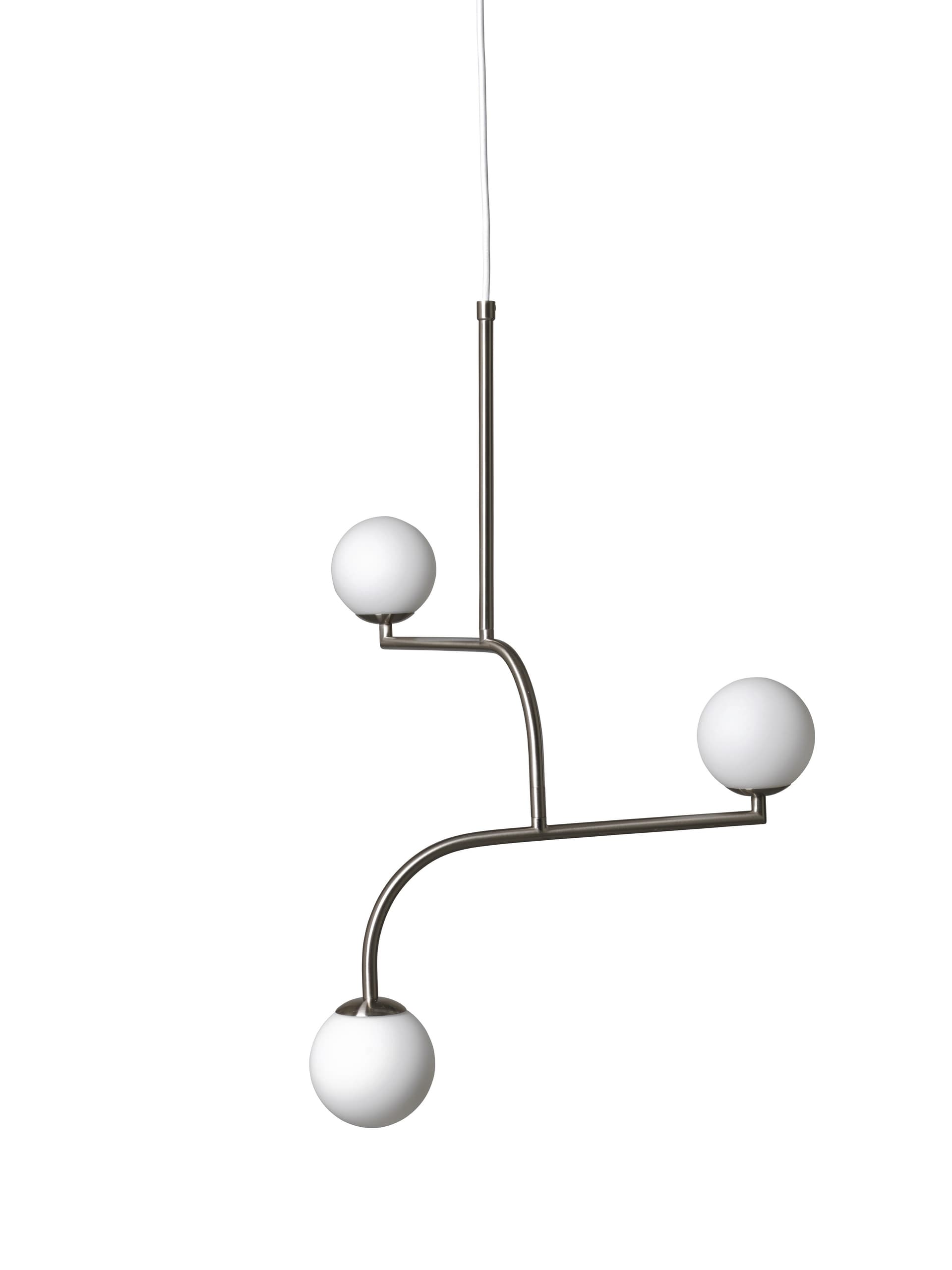 Pendant lamp MOBIL 70 white, silver Pholc