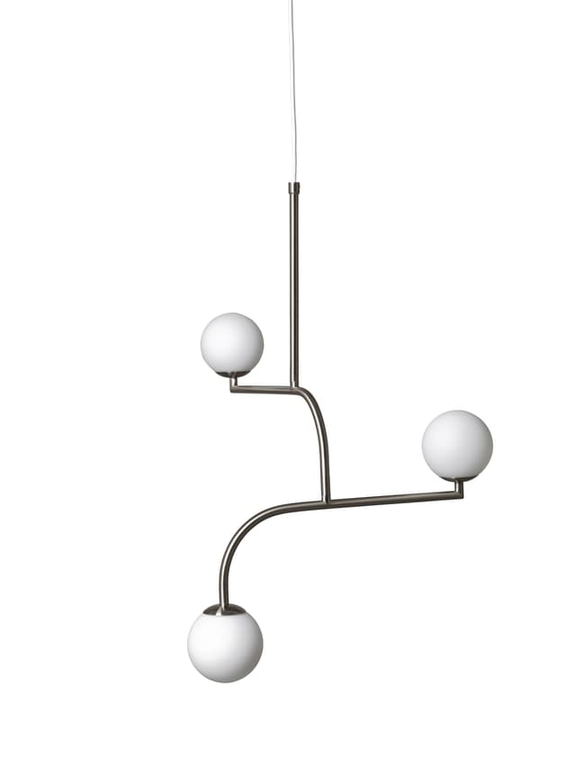 Pendant lamp MOBIL 70 white, silver Pholc - DIMENSION