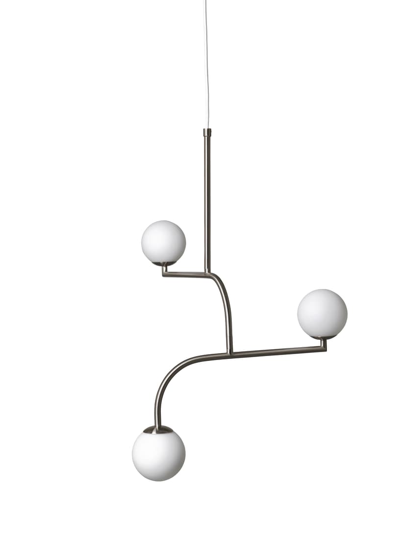 Pendant lamp MOBIL 70 white, silver Pholc