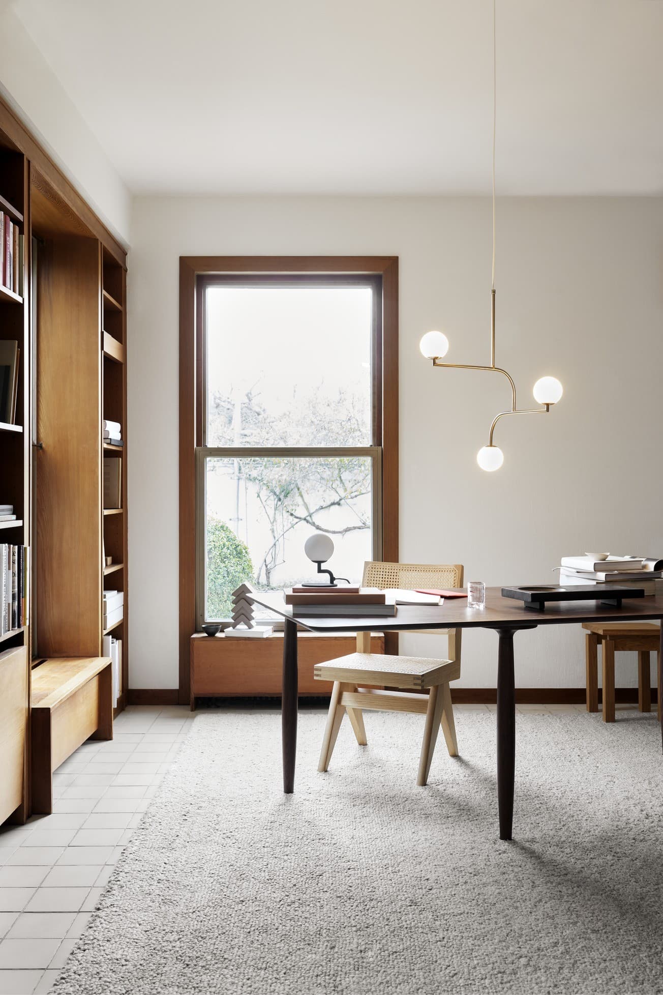 Pendant lamp MOBIL 70 white, gold, Pholc - 358068