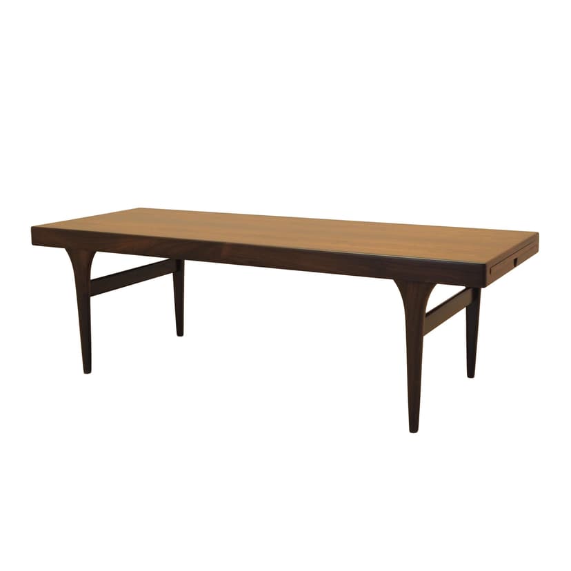 Coffee table, brown rosewood, by J. Andersen, Denmark, 1960s.