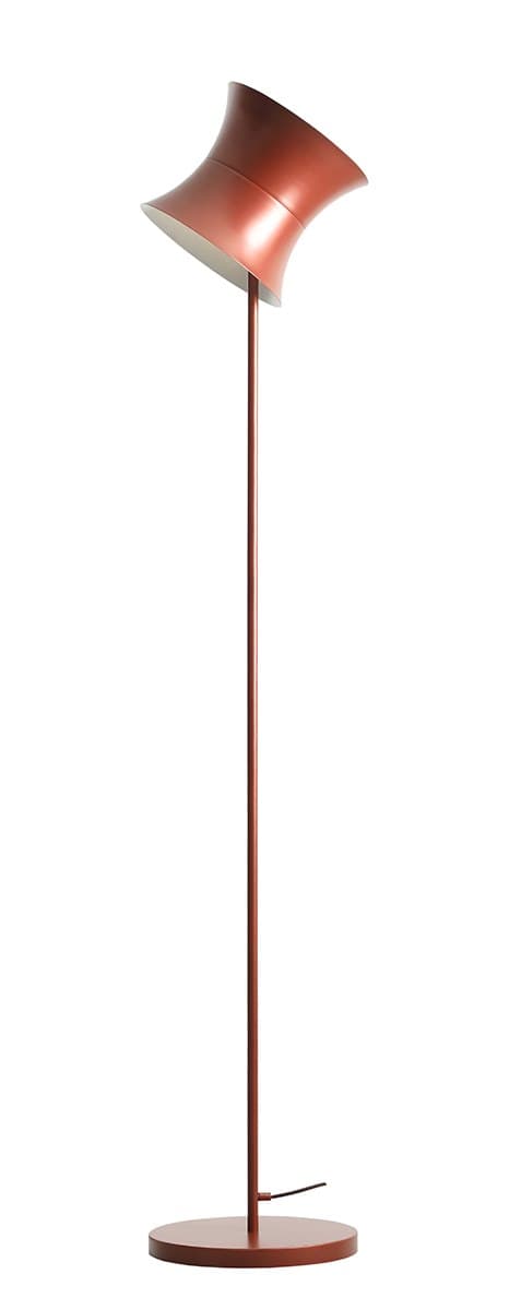 Lampa podłogowa retro Kibo ceglana, proj. N. Szpunar, Artera