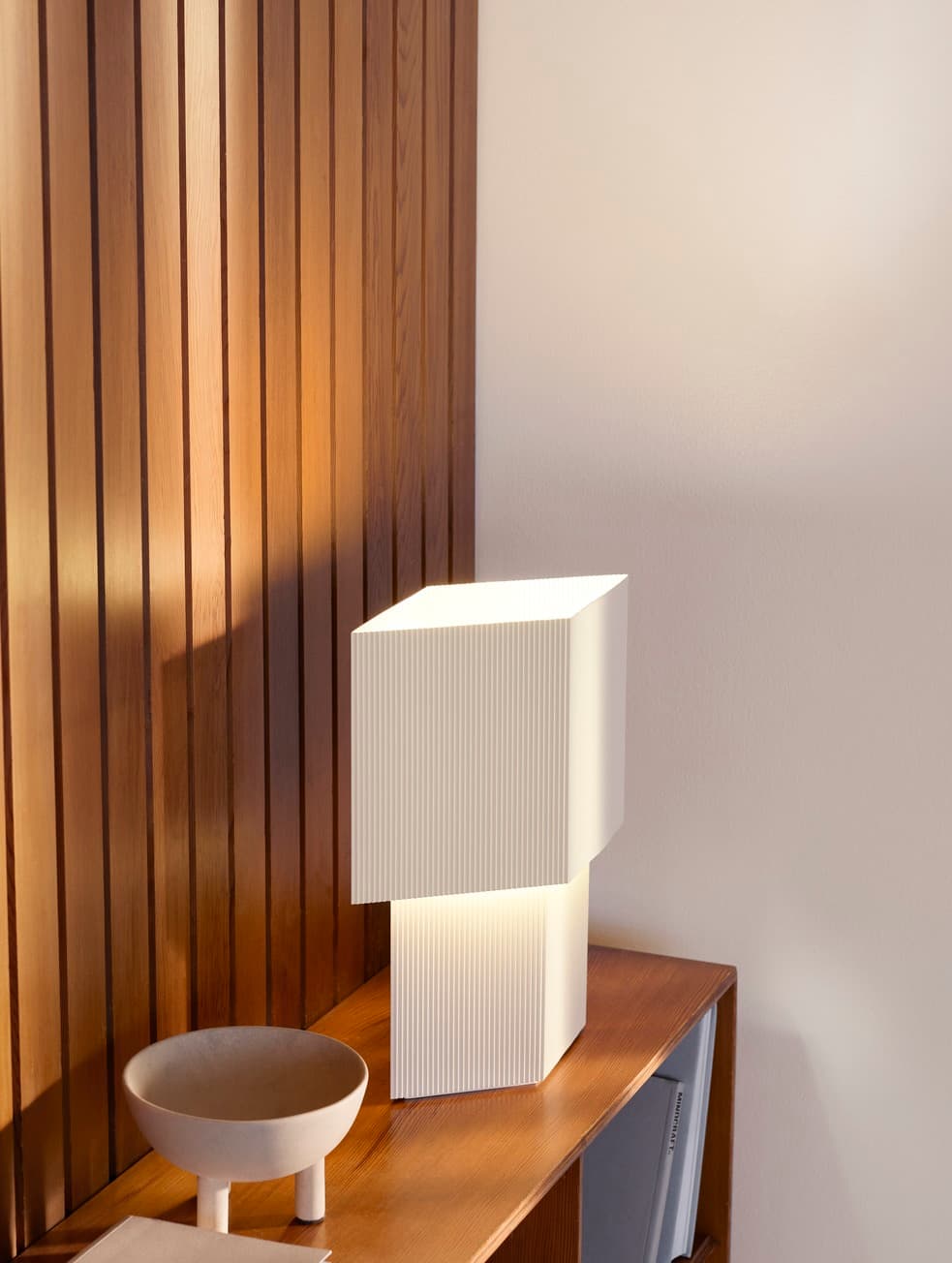 Lampa stołowa ROMB 36 biała, Pholc - 361428