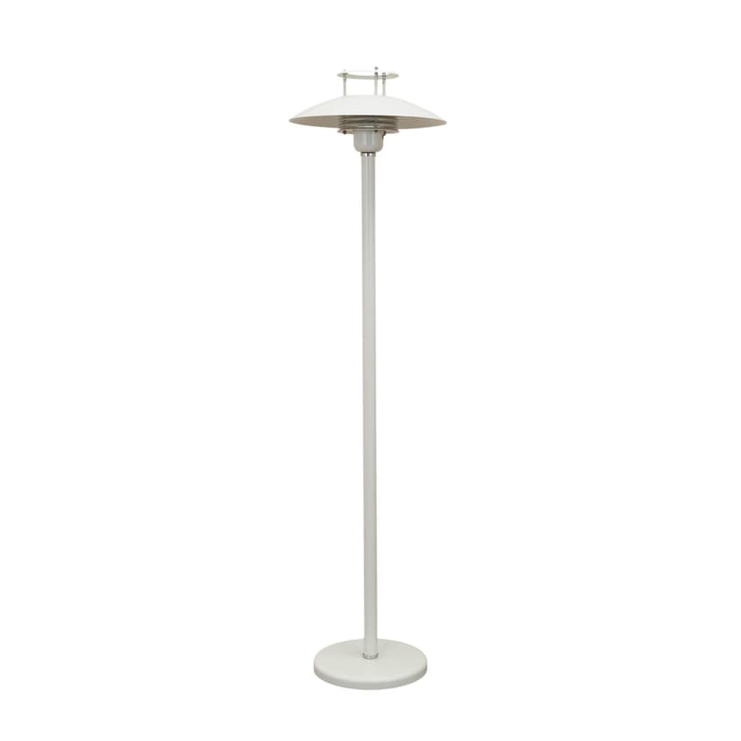 Floor lamp, white metal, Denmark, 1970s.