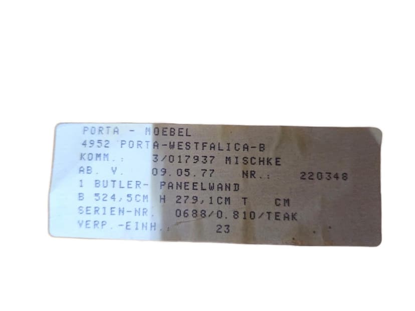 Regał modułowy Butler, teak brązowy, Niemcy, lata 70.