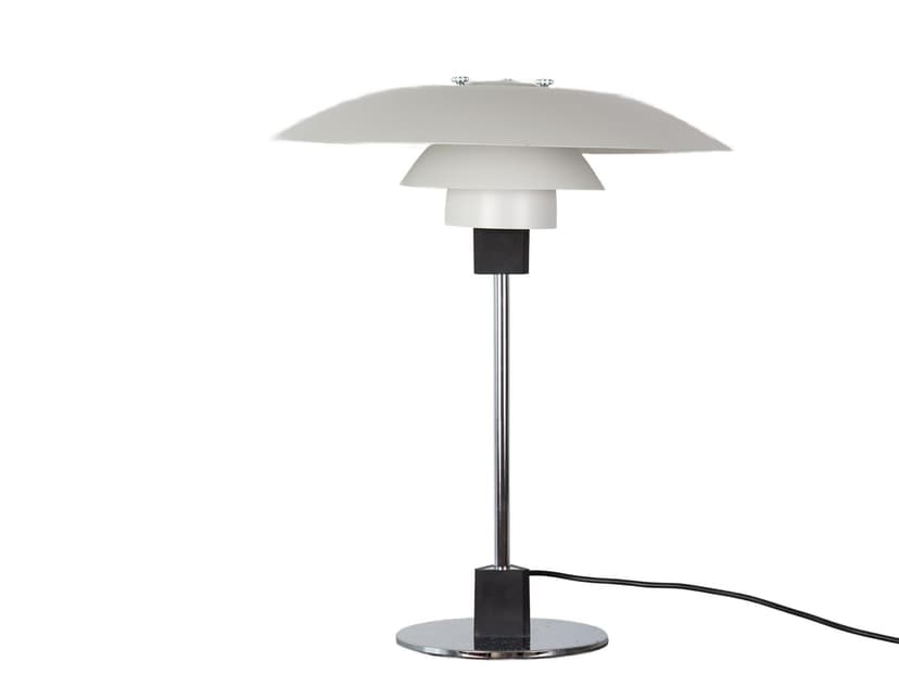 Lampa stołowa PH 4/3, metal biały, proj. P. Henningsen, Louis Poulsen, Dania, lata 70.