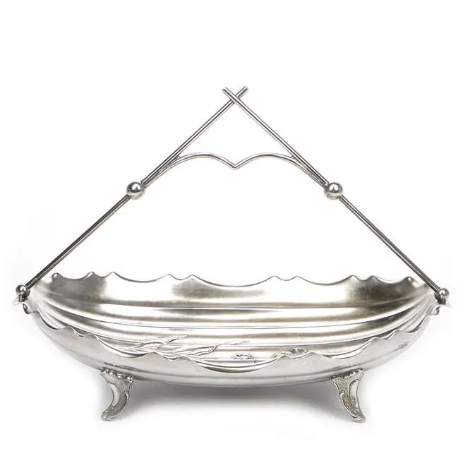 Art Nouveau jardinière, silver brass, WMF, Germany, 19th century