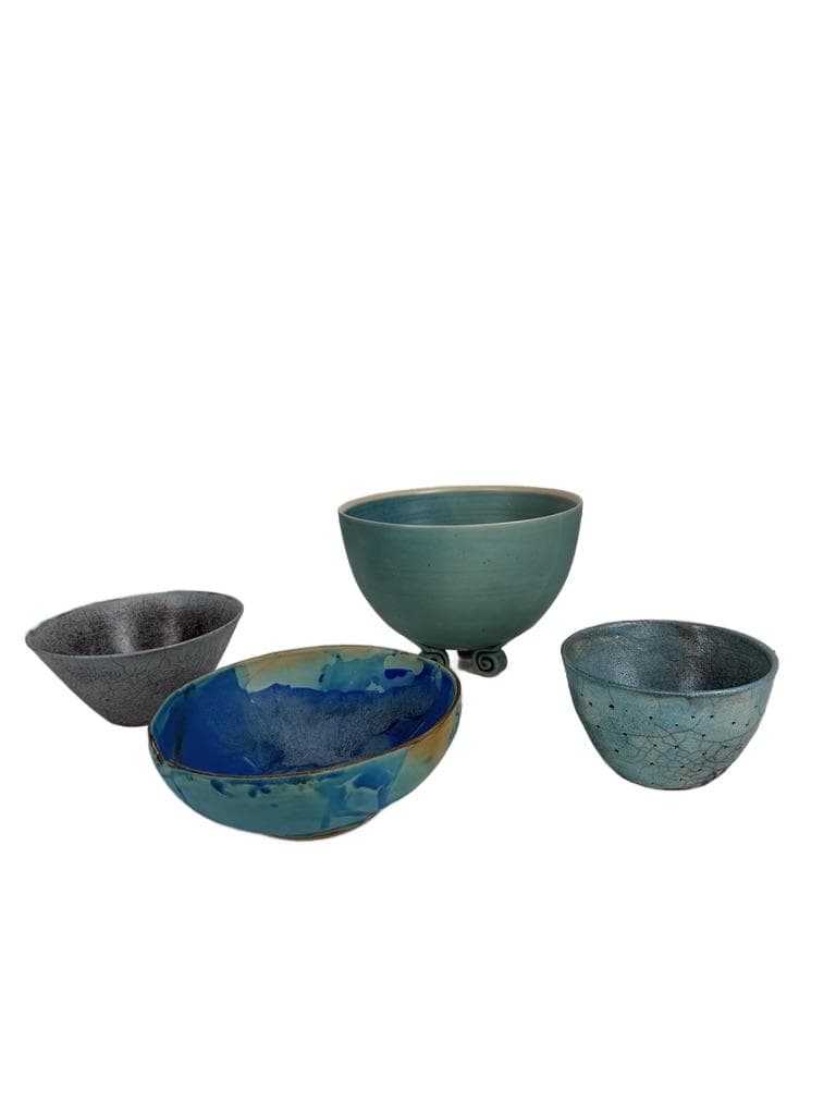 Set of four bowls, ceramic, Denmark, 1980s.