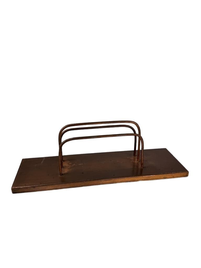 Desk Organizer, brown copper, Denmark, 1960s
