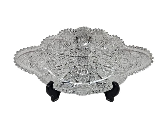 Bowl American Brilliant Cut Glass, clear crystal, USA, 1920s