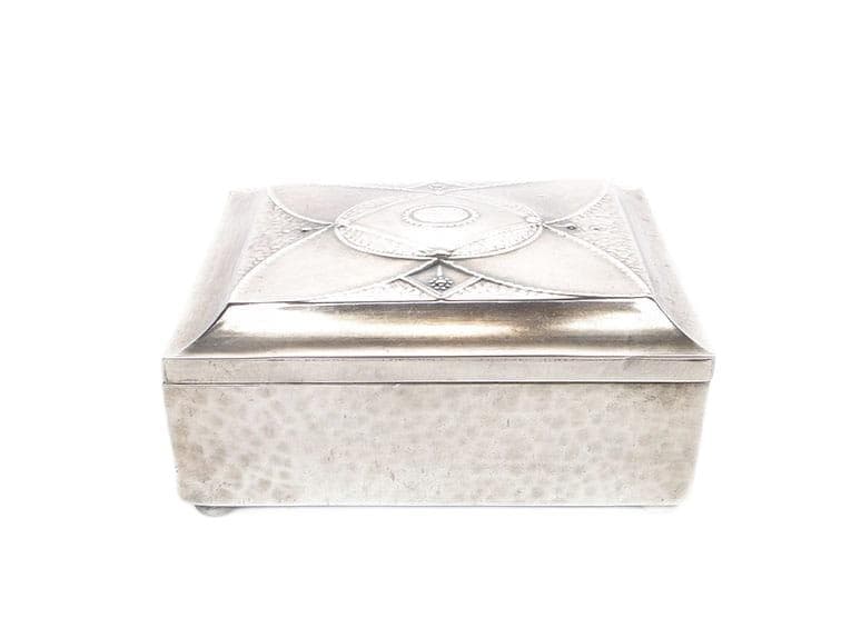 Cigarette Box, silver, plated brass, wood, Plewkiewicz, Poland, 19th century