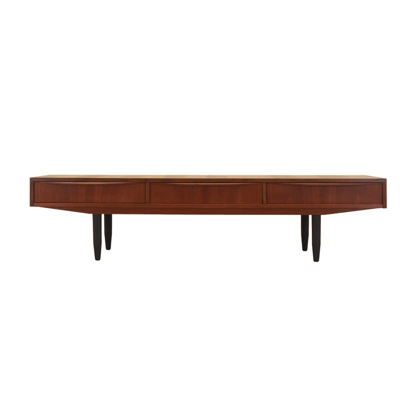 Sideboard, teak brązowy, Dania, lata 70.