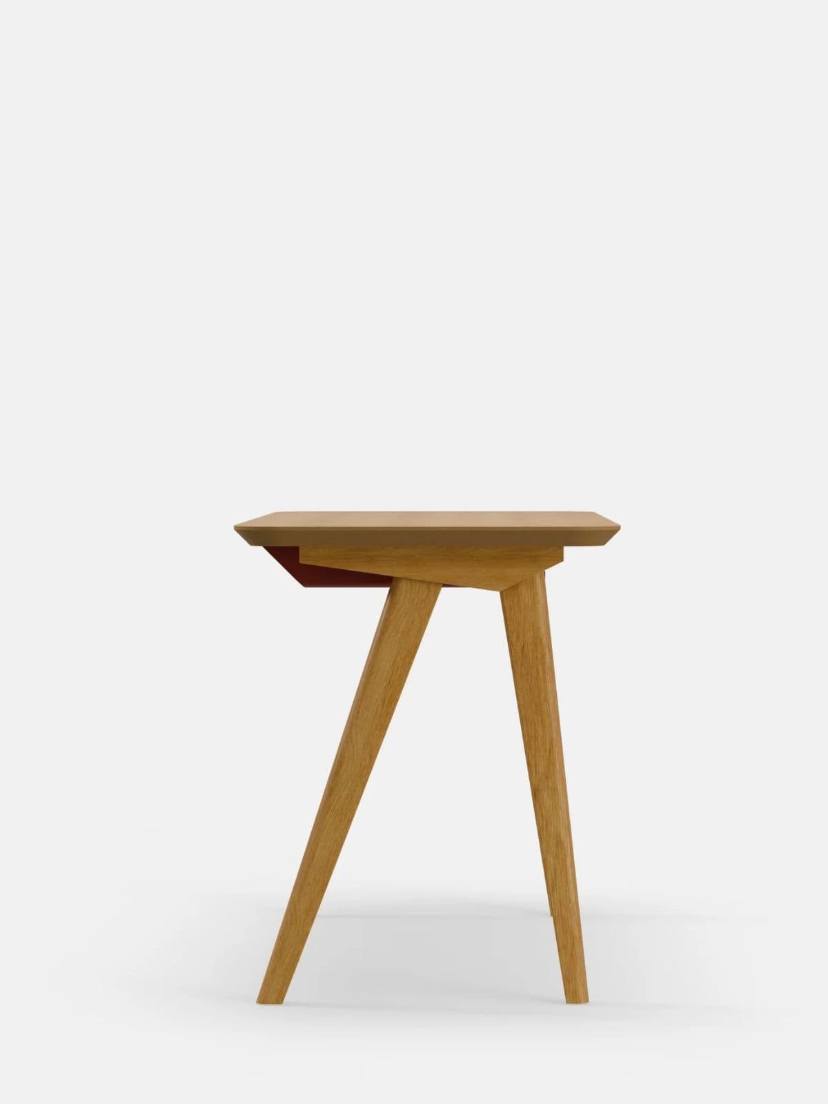 Biurko Minimalist S60 Plus czerwone, dąb 02 Natural, 366 Concept - 368414
