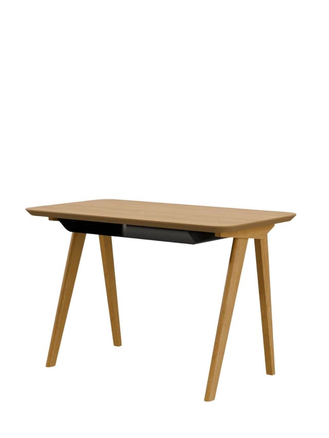 Biurko Minimalist S60 Plus czarne, dąb 02 Natural, 366 Concept - WYMIARY