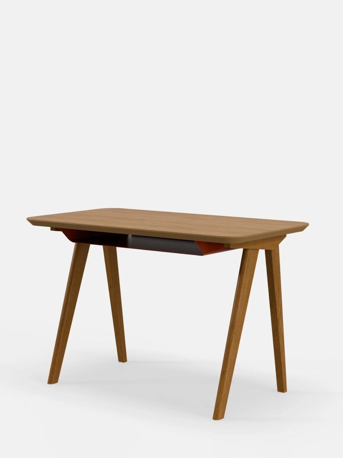Biurko Minimalist S60 Plus czerwone, dąb 03 Dark, 366 Concept - 368452