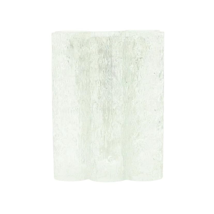 Kinkiet Ice Glass, szkło transparentne, Doria Leuchten, Niemcy, lata 60.