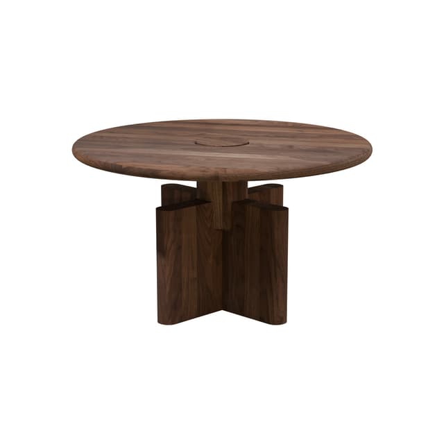 Coffee table Solis 01.01 American walnut, Ø52, Snapp Form - DIMENSION