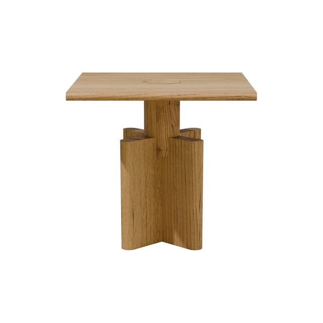 Side table Solis 01.02 oak, 43x43, Snapp Form - DIMENSION