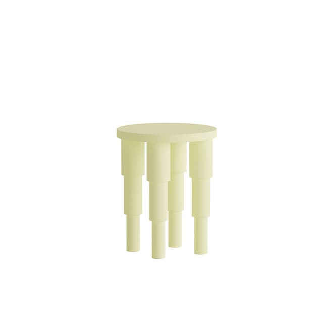 Side table Tele 01.01 yellow, Ø40, Snapp Form - DIMENSION