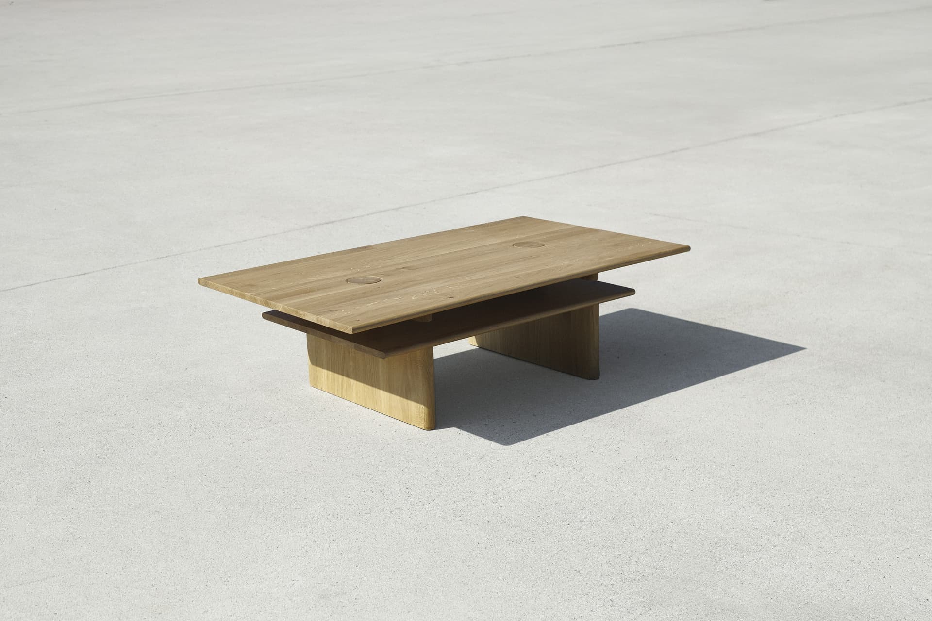 Coffee table Solis 02.01 oak 120x72, Snapp Form - 373246