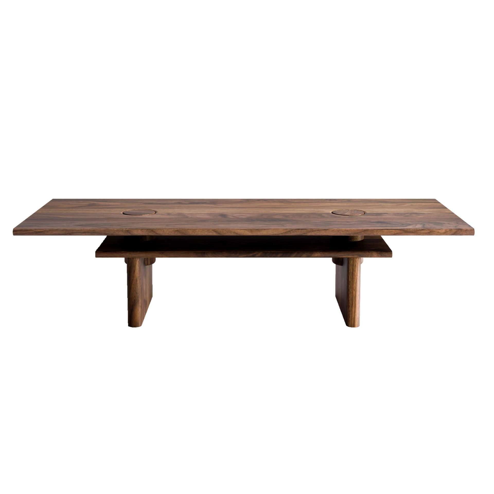 Coffee table Solis 02.01 American walnut 120x72, Snapp Form