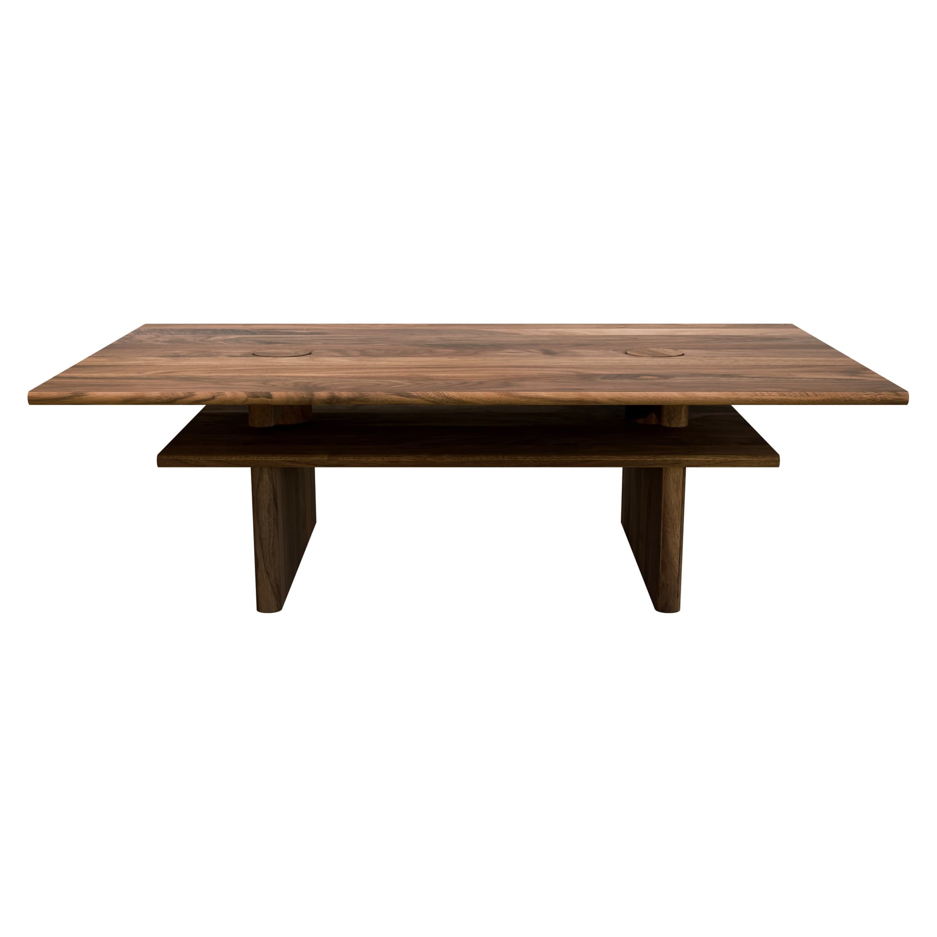 Coffee table Solis 02.02, American walnut 120x50, Snapp Form