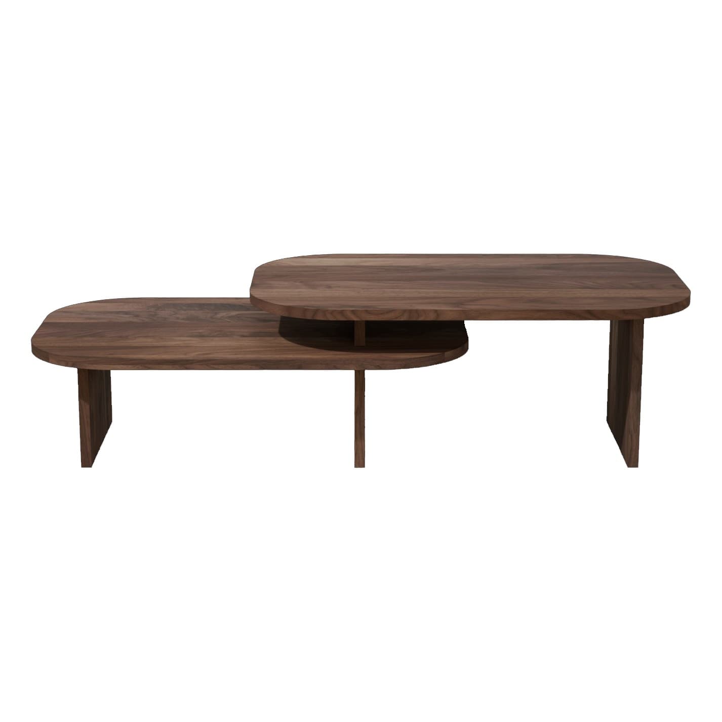 Coffee table Bandi 02.01 American walnut 120x50, Snapp Form