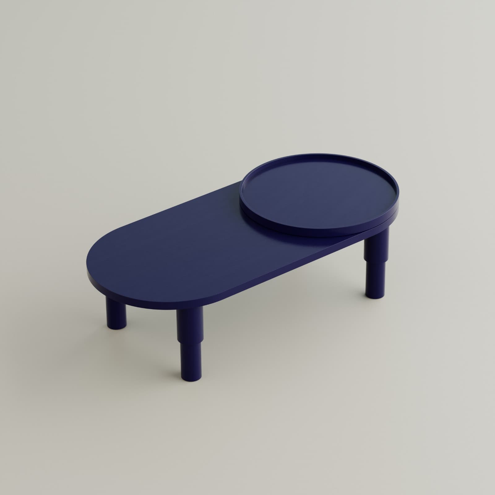 Coffee table Tele 02.01 burgundy, 130x60, Snapp Form - 373310