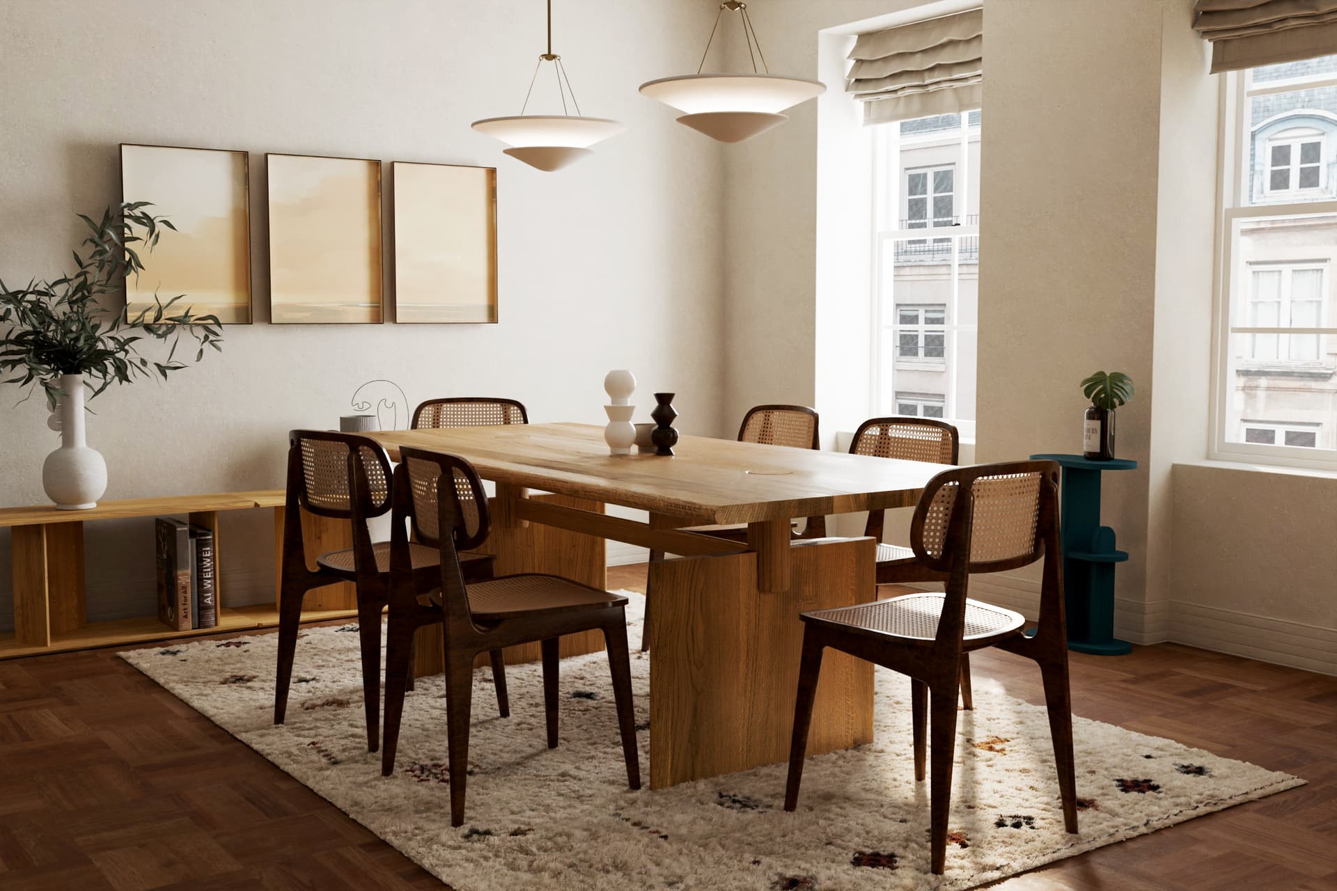 Table Solis 03.01 oak 180x90, Snapp Form - 373487