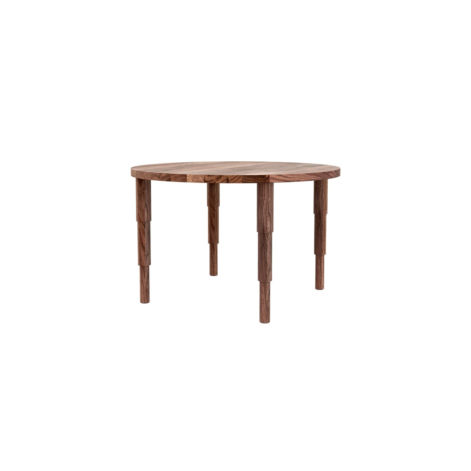 Table Tele Round 03.02 American walnut Ø120, Snapp Form