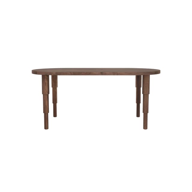 Table Tele tic 03.02 American walnut 180x90, Snapp Form - DIMENSION