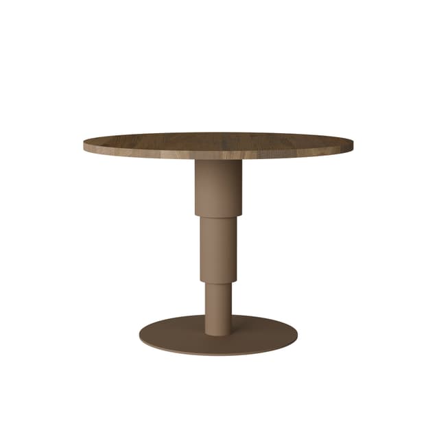 Table Tele one 03.01 bleached oak Ø100, Snapp Form - DIMENSION