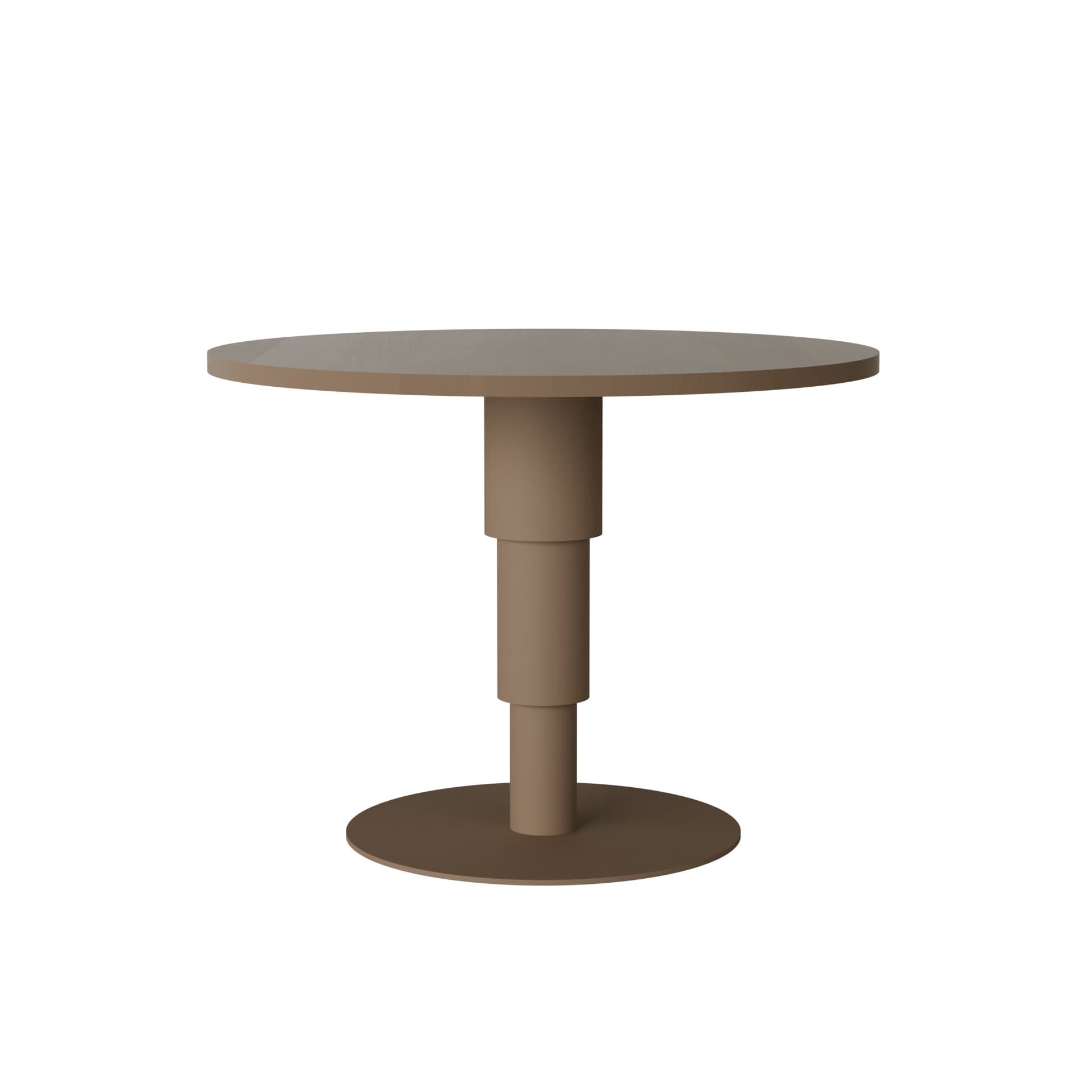 Table Tele one 03.01 cashmere ash Ø100, Snapp Form
