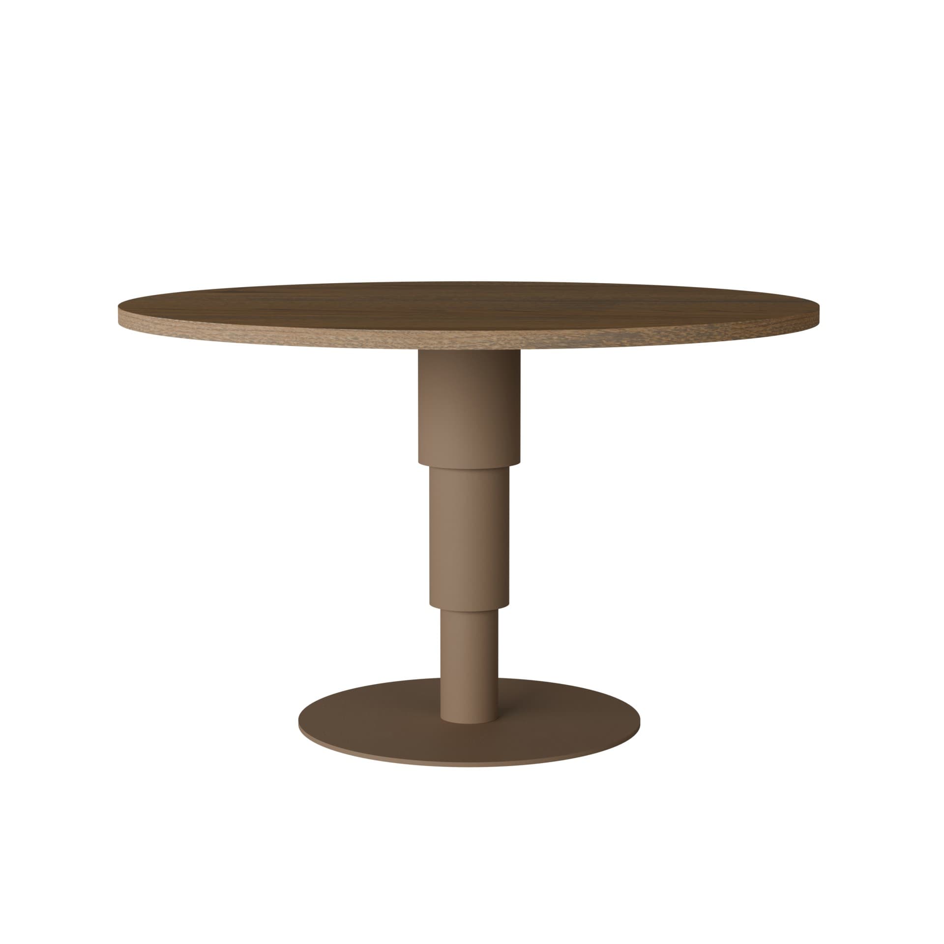 Table Tele one 03.02 bleached oak Ø120, Snapp Form