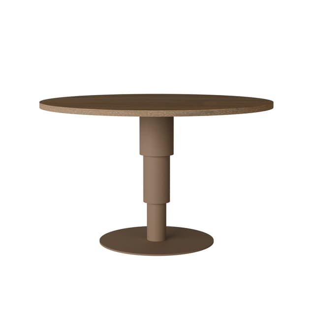 Table Tele one 03.02 bleached oak Ø120, Snapp Form - DIMENSION