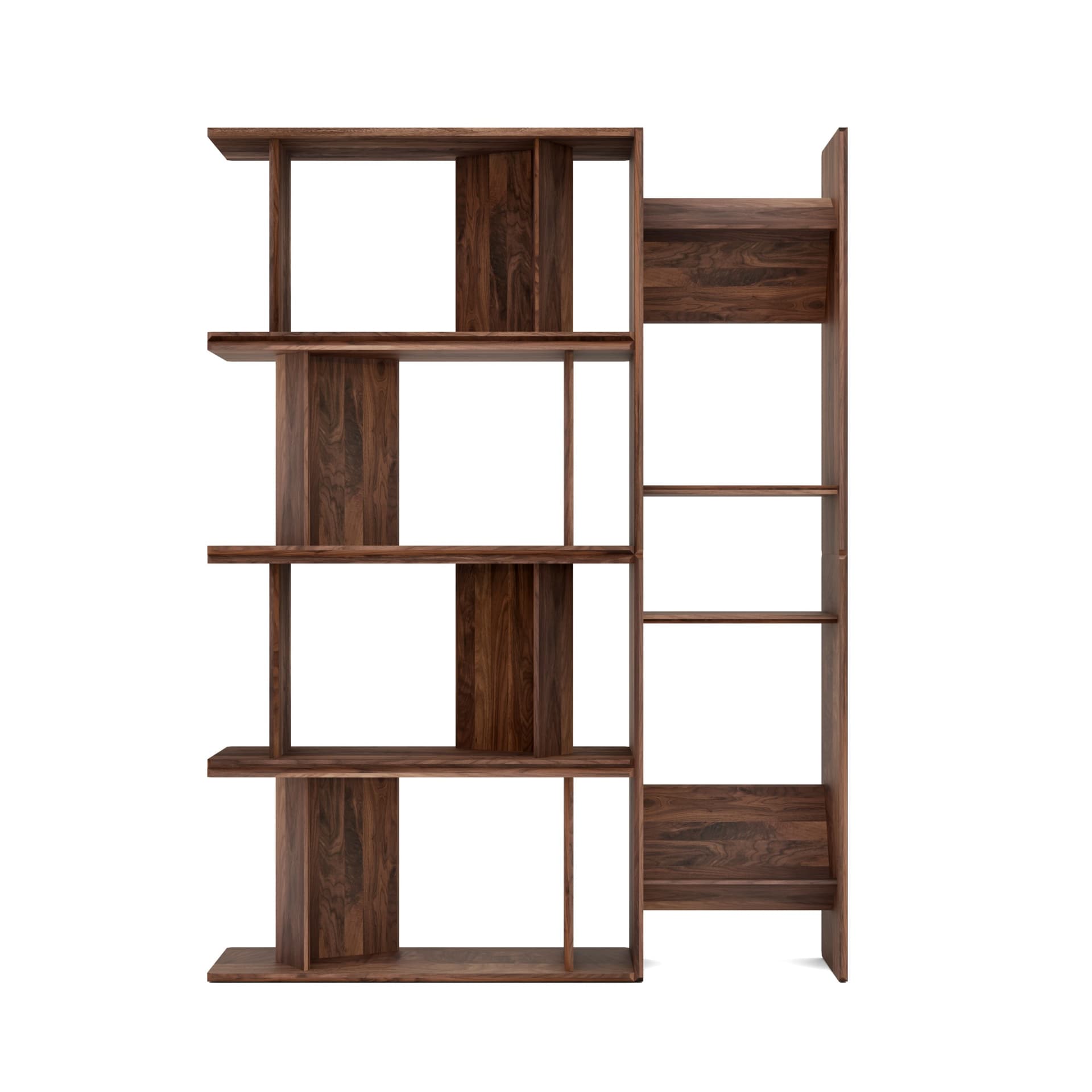Bookcase Vero 05, American walnut 184x138x35, Snapp Form
