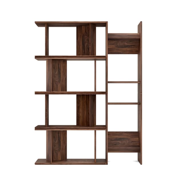 Bookcase Vero 05, American walnut 184x138x35, Snapp Form - DIMENSION
