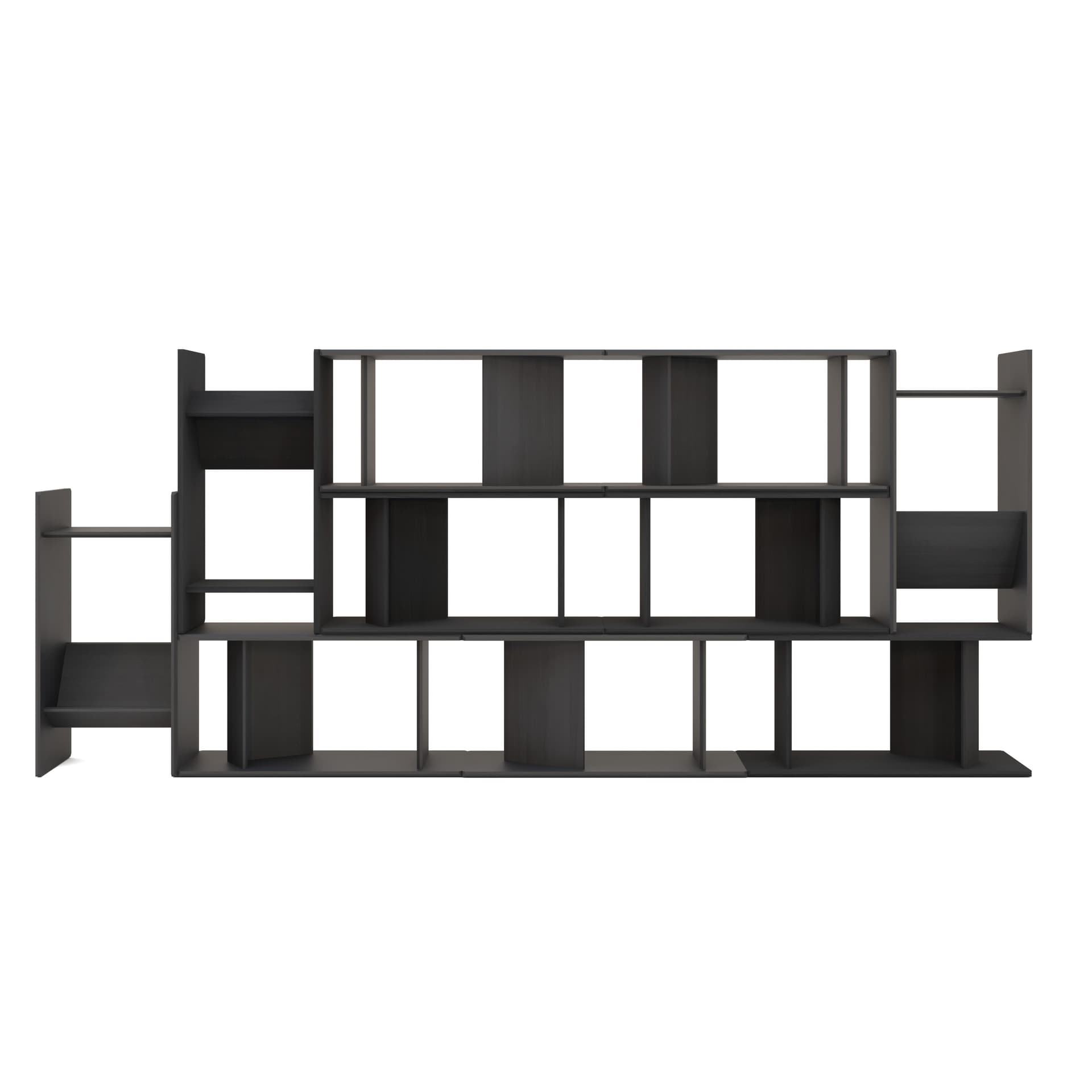 Shelving unit Vero 05, navy blue, 138x322x35, Snapp Form