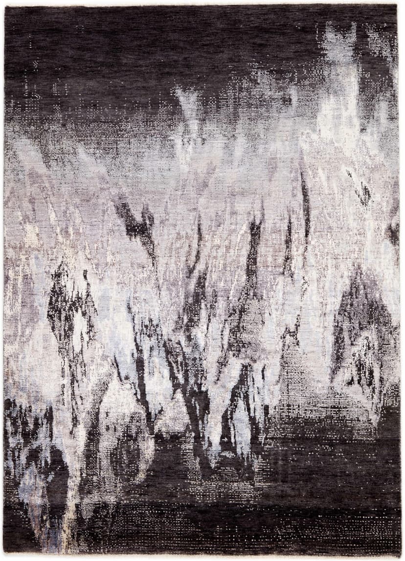 Dywan Seduction szary srebrny biały beżowy, 170x240, wełna wiskoza, Reza's